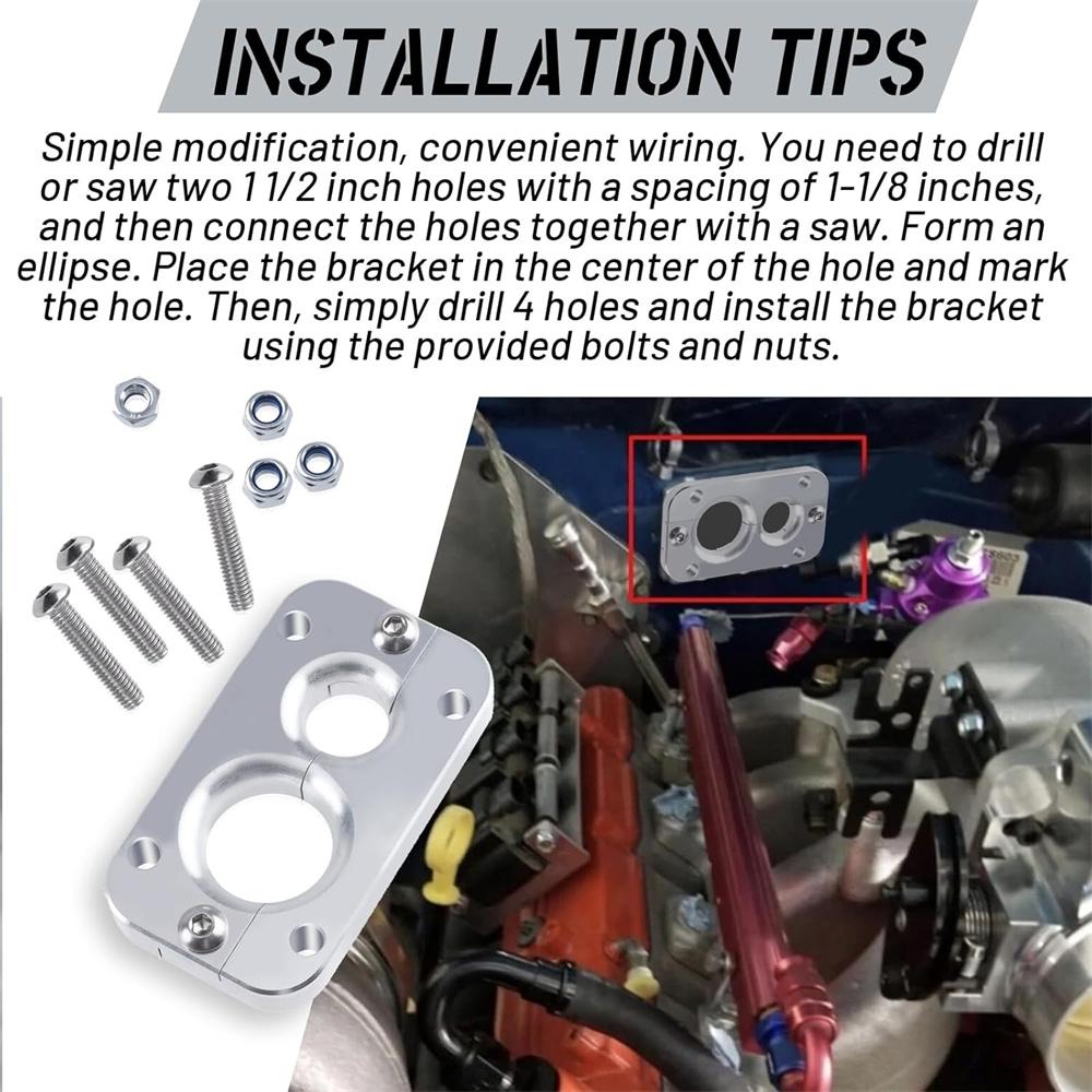 01232023 Firewall Pass Through Bracket - Eliminates Gromet