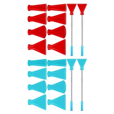 Multifunctional Acrylic Pouring Tool Set 8 Blowing Nozzles Stainless Steel Straws 4 Size Combinations Paint Supplies