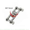 Upgrades Steel Boat Anchors Shackle Prevents Tangles in Anchors Lines 360 Degree Rotating Shackle Simple talls