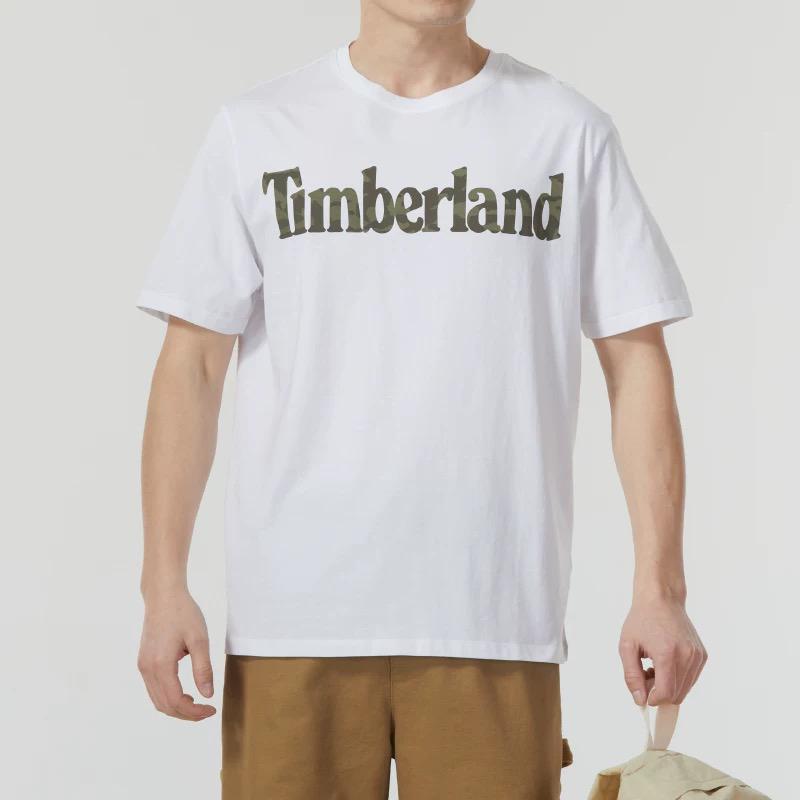 Timberland Outdoor Loose Short Sleeve T-Shirt Men Tops White A2Q72100