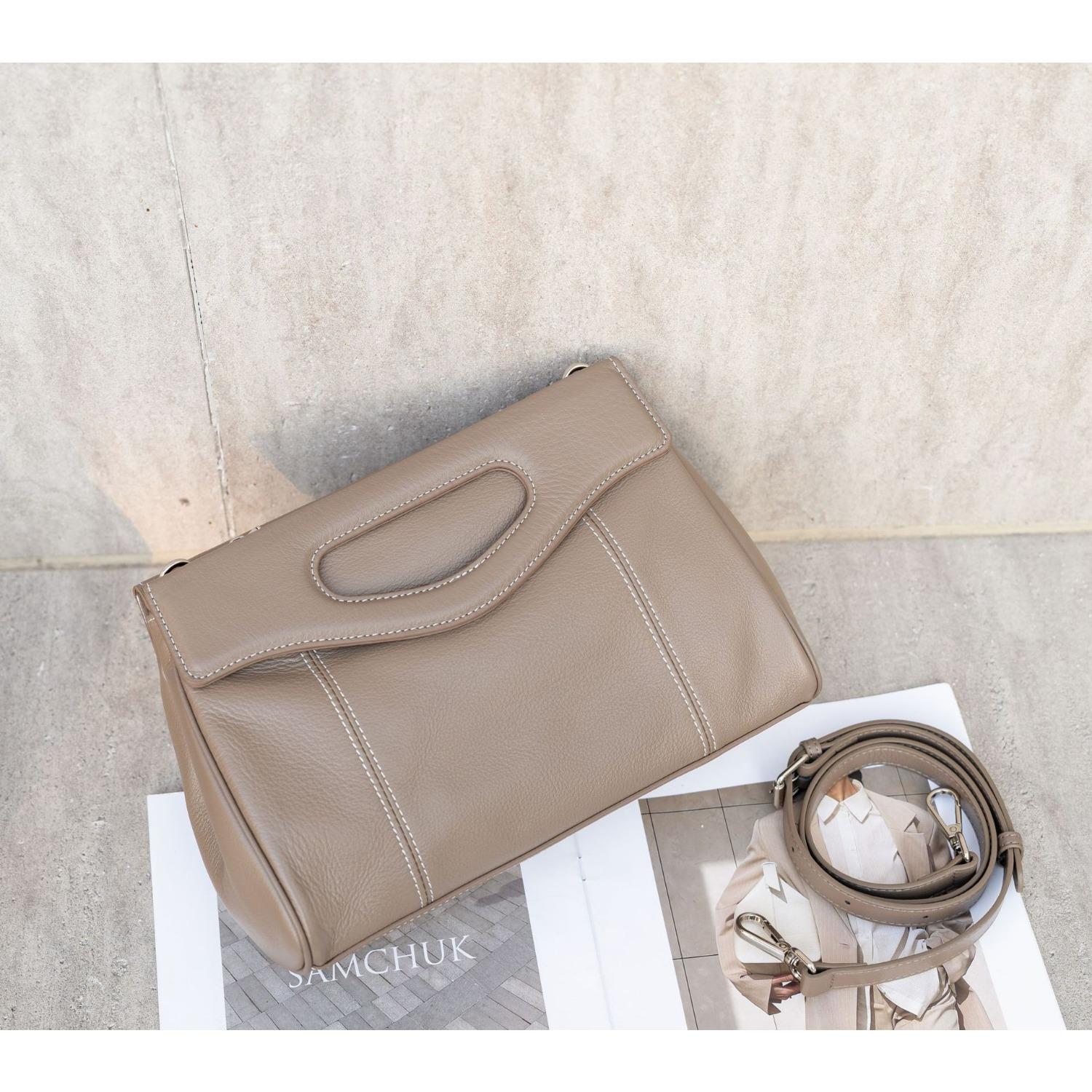 

Новая повседневная женская сумка из коровьей кожи, сумка-мессенджер среднего размера, женская сумочка, квадратная сумка с несколькими отделениями хаки