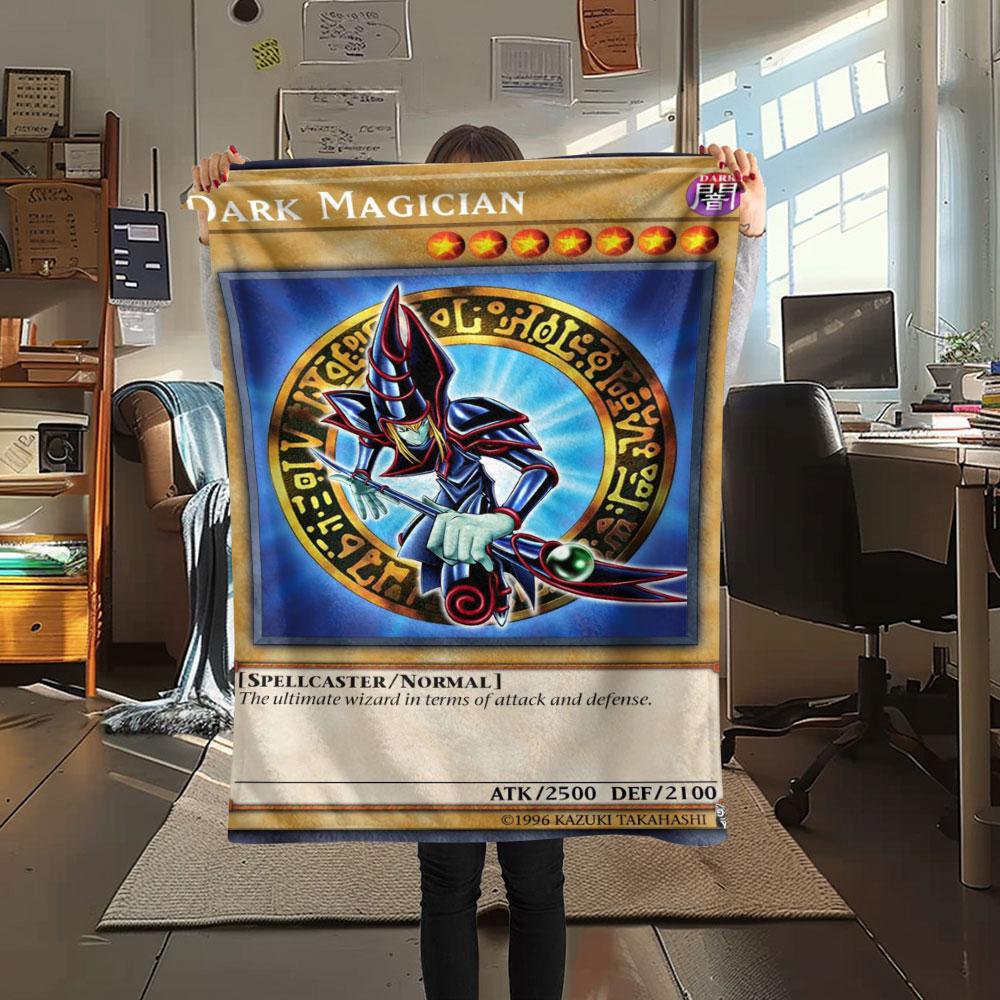 

Yu-Gi-Oh! card patterned super soft blanket, warm and comfortable, suitable for sofas, beds, camping trips, and offices. 75x90cm