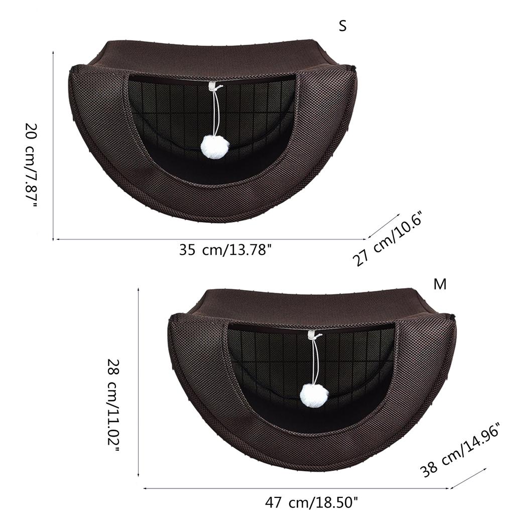 Cat Hanging Hammock Small Kitten Mesh Swing Bed with Hanging Hook for Pet Kitten Small Medium Pets House Accessories