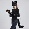 Funny Animal Costume Set Polyester Tail Mask Paw Gloves Full Set Plush Cosplay Mask  Masquerade