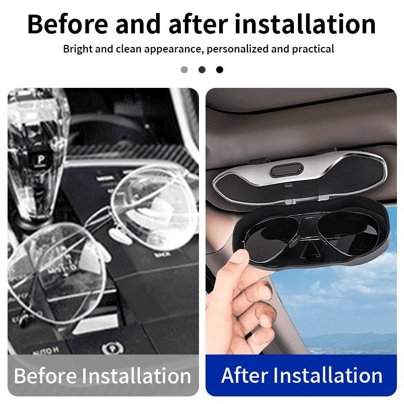 Car Visor Glasses Case Sunglasses Organizer Storage Case Anti-Scratch Glasses Protection Box For Lada Vesta Niva Samara Kalina L