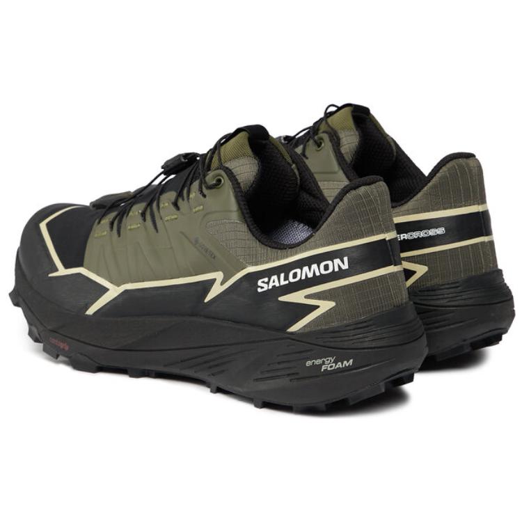 SALOMON Thundercross GORE-TEX Olive Night Black Unisex Sneakers Green Alfalfa L47383400