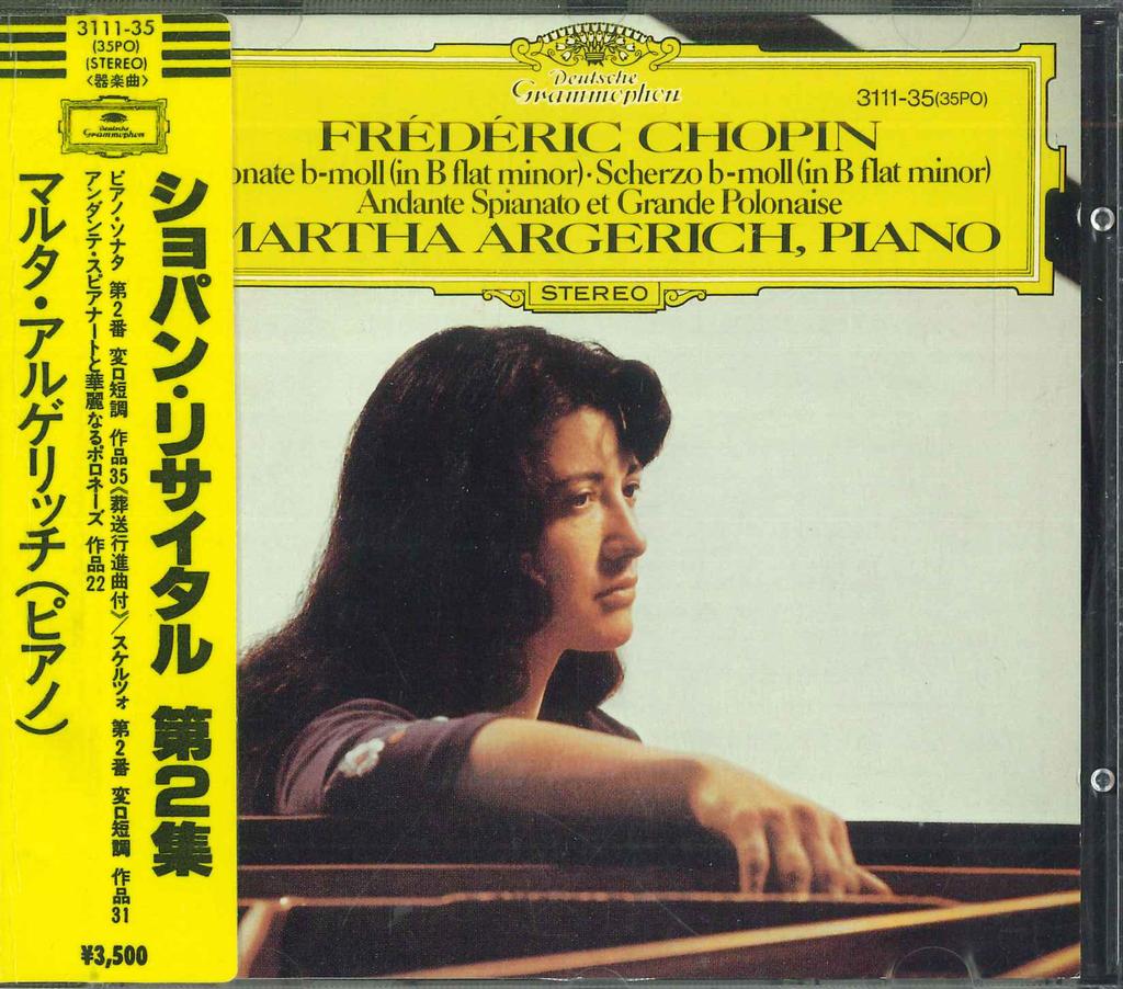 CD MARTHA ARGERICH - Chopin Piano Sonata No.2 311135 POLYDOR 1984 Japan Obi Classical Used