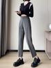 Spring Autumn Black Elegant Suit Haren Pants Women Fashion Elastic High Waist Casual Trousers Woman Korean Style Solid Office Lady Slim Pants