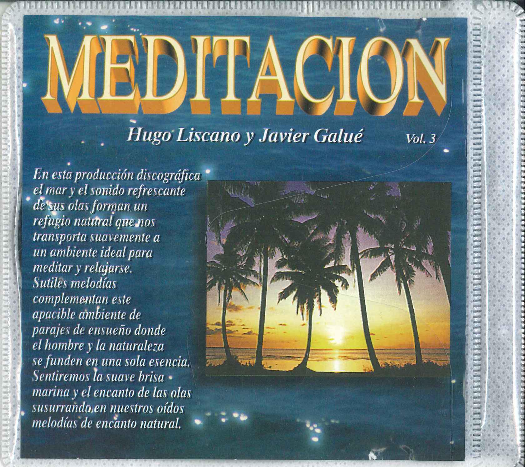 

CD VARIOUS - Meditacion Hugo Liscano Y Javier Ga CD97053 ANES RECORDS C. 1997 Japan New Age & Easy Listening Used
