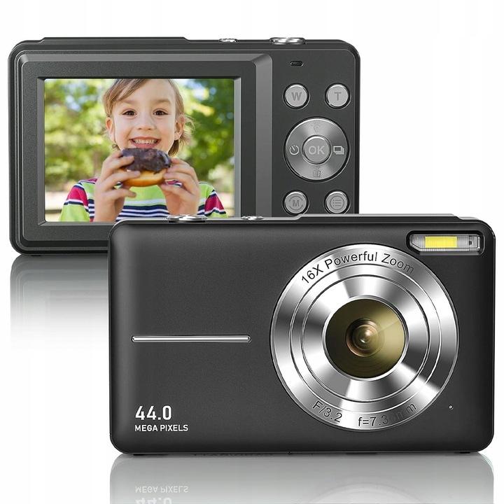 Mini Kamera Cyfrowa 44Mp Zoom Cyfrowy 16X Fhd 1080P Przenośna Kamera