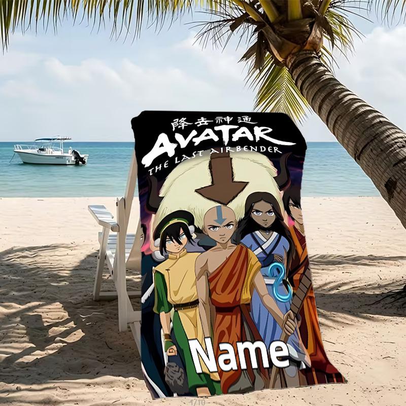 Customizable personalized beach towels Avatar The Last Airbender themed designs.Suitable for the beach, yoga, sports;ideal as beach accessories