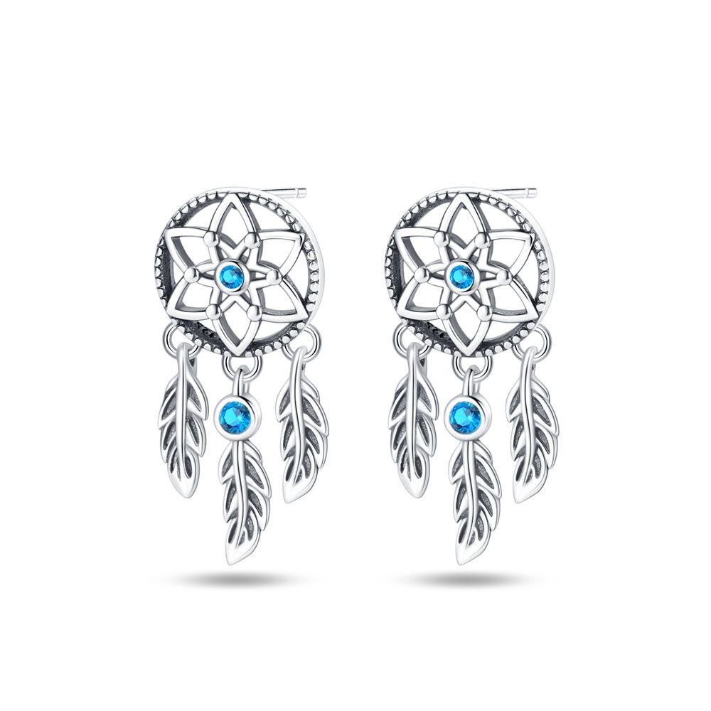 Orstarry 925 Silver Sparkling Wings Earrings Original Jewelry Drop Earrings Women Jewelry Party Trendy Anniversary Gift