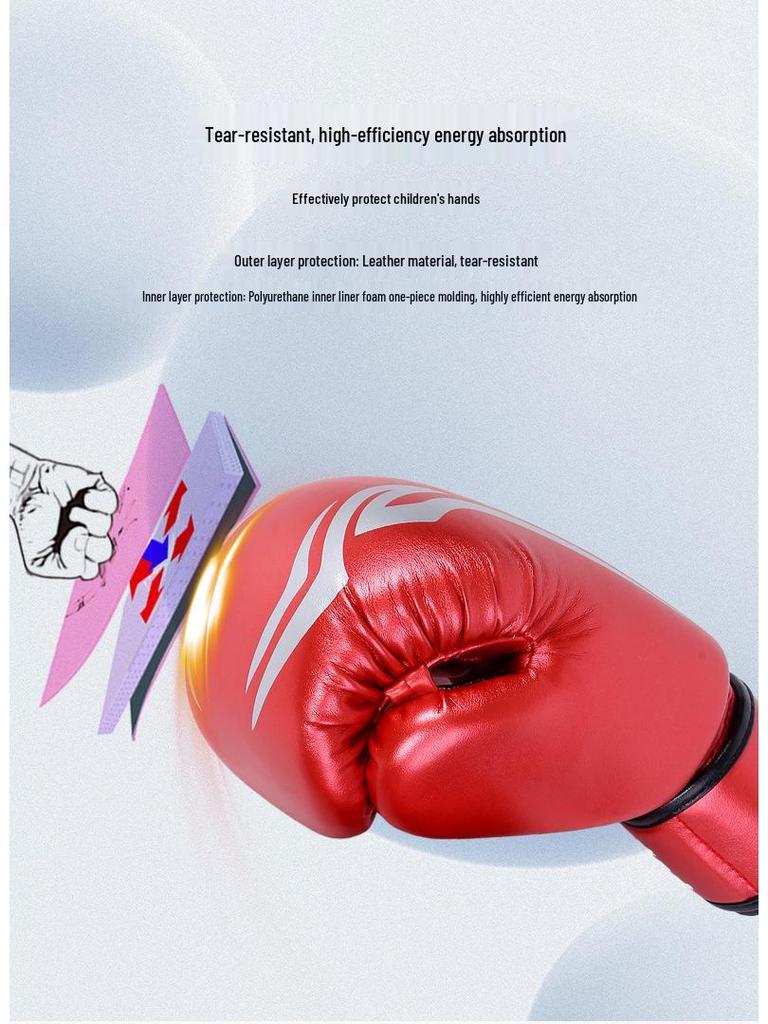 Dětské boxerské rukavice Jiurishan Prodyšná vesmírná kůže pro chlapce a dívky