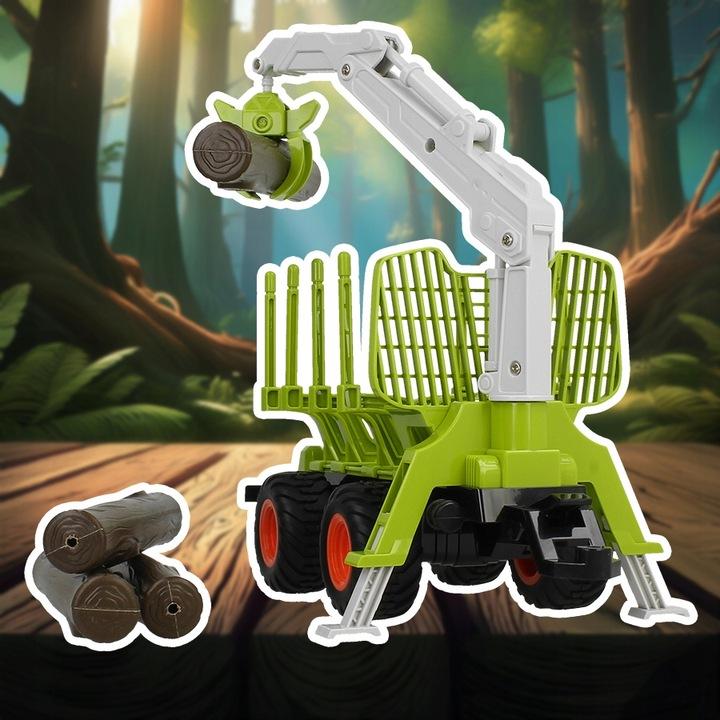 Duży Traktor Z Przyczepą Ciągnik Zdalnie Sterowany Pilot R/C Na Akumulator