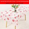 Waterproof Floral Print Tablecloth - Fresh, Rectangular Disposable Cover for Kindergarten Parties