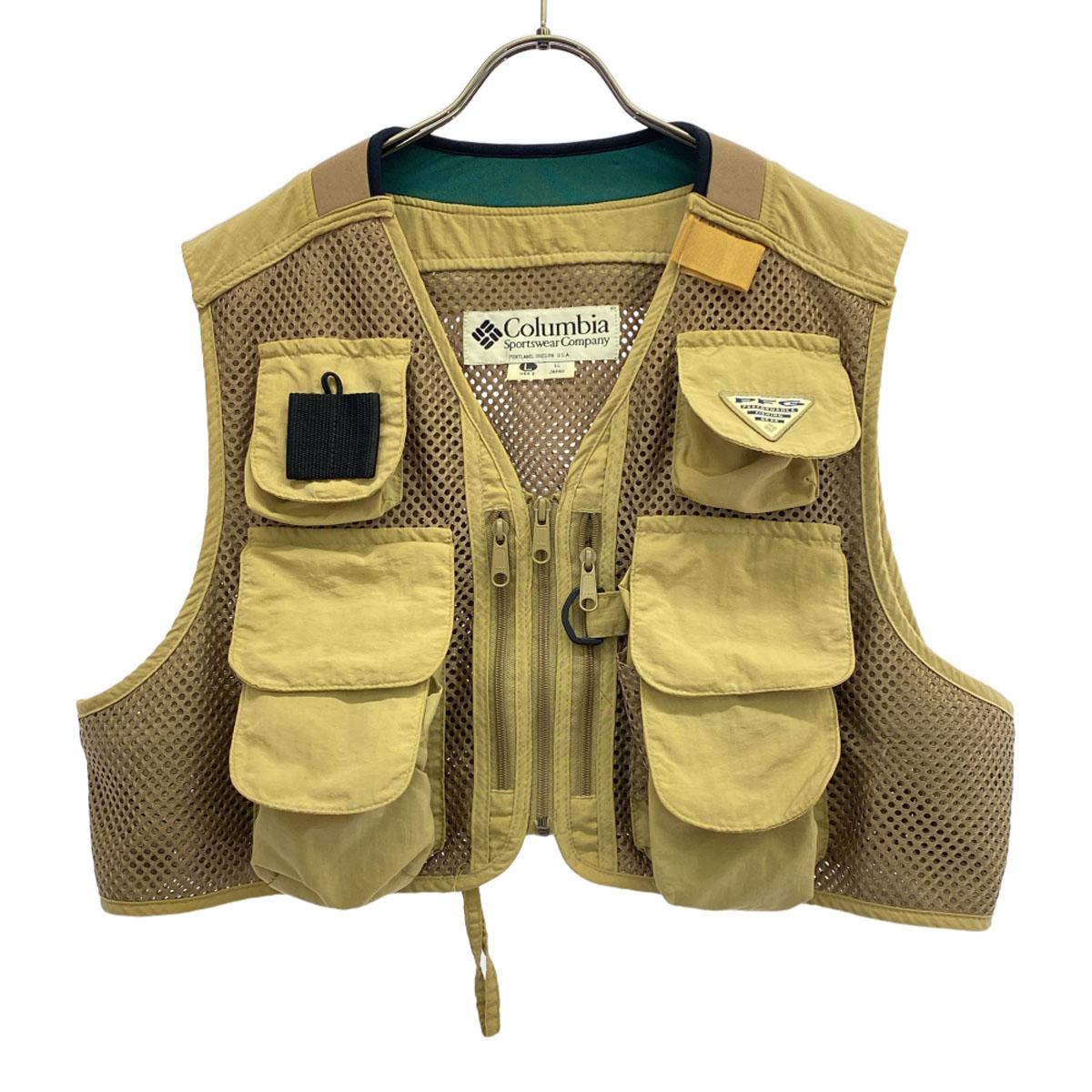 

Columbia 90-х годов Старый Рыболовный Жилет LL бежевый Outdoor FM1400 PFG Мужской Б/У