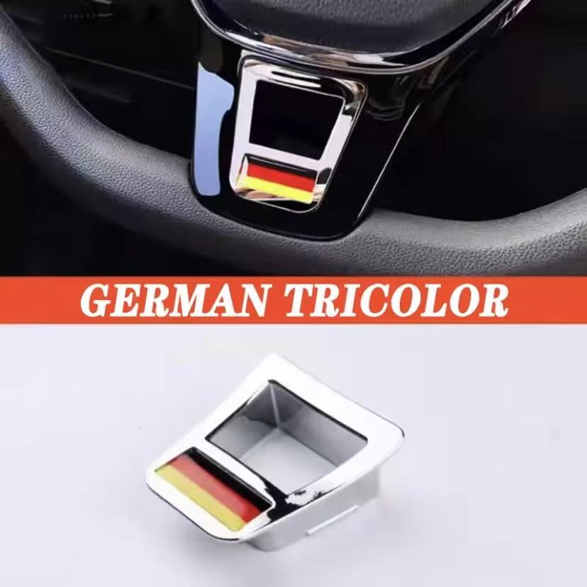 Car Steering Wheel Logo Emblem Sticker Decals For VW GTI Polo Golf Jetta MK6 MK7 MK8 Passat B6 B7 B8 Tiguan CC T-ROC Tire Valve