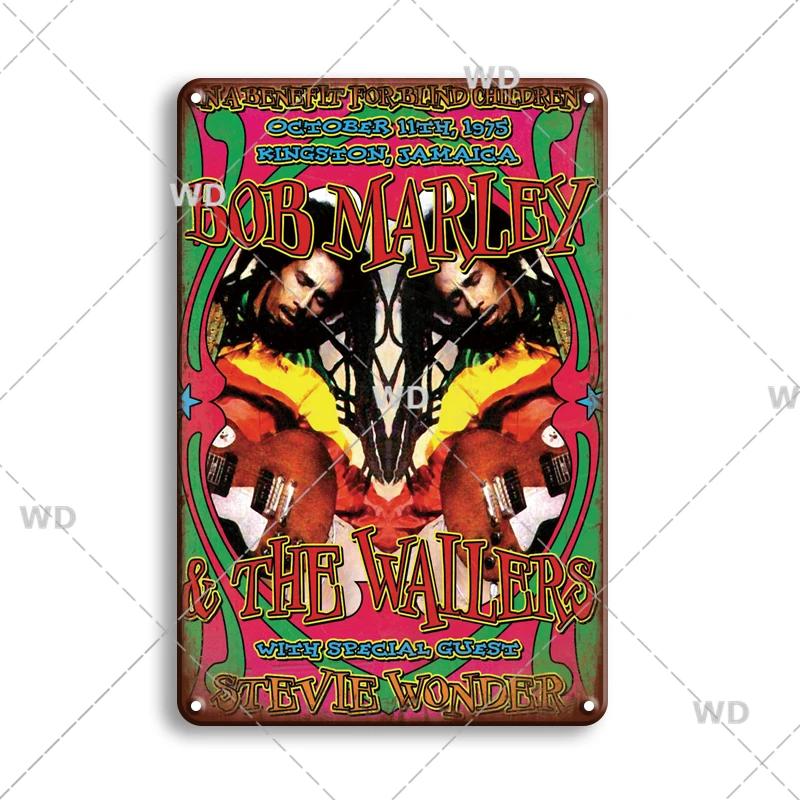 Retro Famous Rock Band Tin Sign Singer Poster Metal Plaque Vintage Metal Plate For Coffee Bar Pub Man Cave Room Home Wall Decor