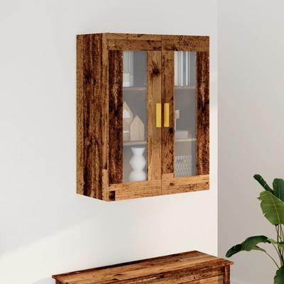 Wandmontiertes Schrank mit rustikaler Holzoptik 69,5 x 34 x 90 cm