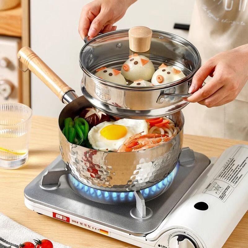 Yicang Stainless Steel Yukihira Pot 20cm with Lid