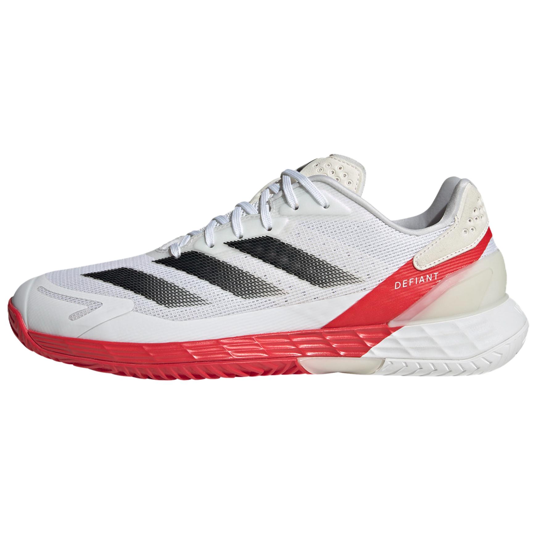 

Adidas DEFIANT SPEED 2 Anti-Slip Wear-Resistant Low-Top Tennis Shoes Men s White Black Red Sneakers JH6320 42⅔