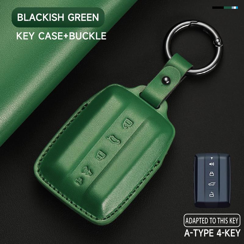 Leather Car Key Cover Case Protection Shell Keychain For Great Wall GWM WEY TANK 300 500 Tank300 Tank500 Remote Holder