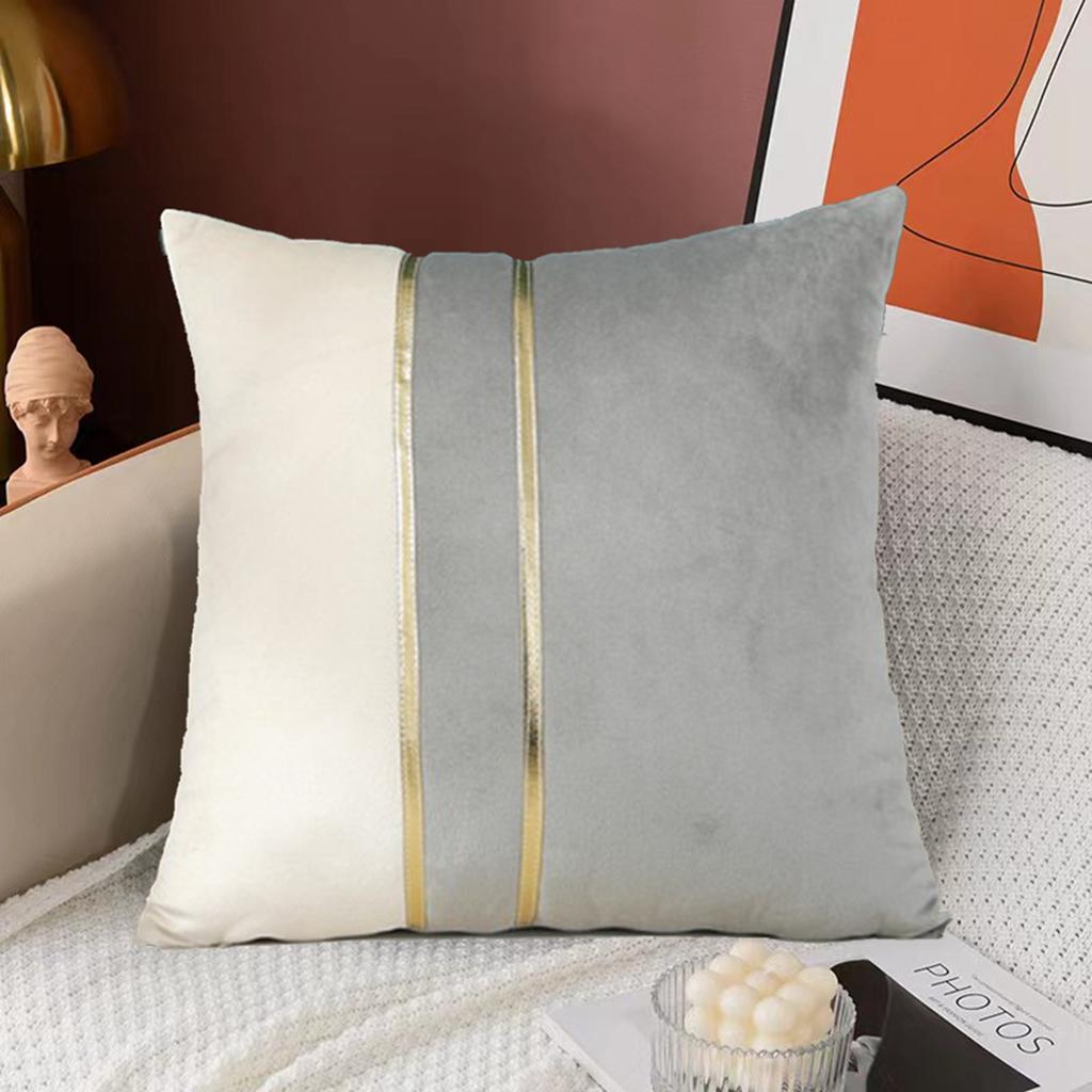 2pcs Modern Velvet Sofa Cushion Cover,Soft and Comfortable Pillow Cover, For Living Room Bedroom Car Office Home Decor,18*18in,No Pillow Insert