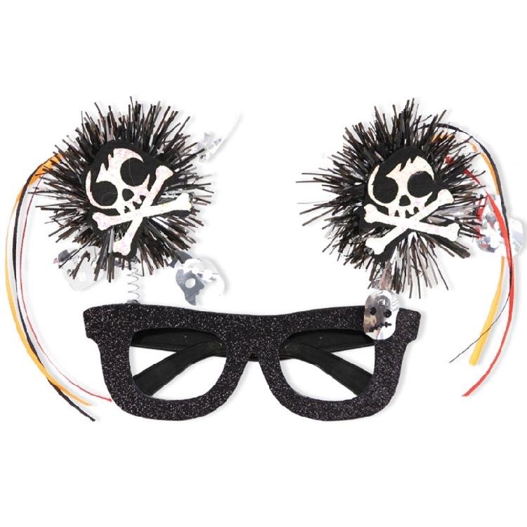 Festive Glasses Halloween Glittered Glasses Photo Props for Kids Teens Adult
