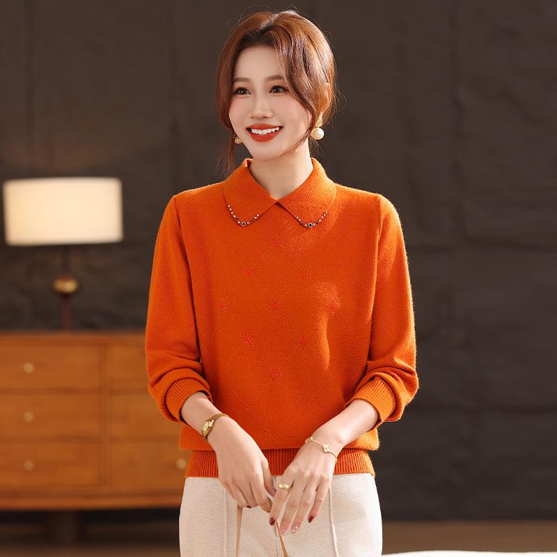 Stylish Doll Collar Sweater: Age-Defying, Light Luxury Lapel Top for Women (2026 Edition)