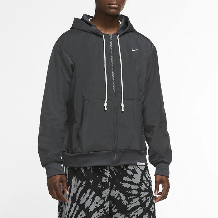 Nike Standard Issue Basketball Hoodie Jacket Men Tops Dark-Smoke-Grey CK6806-070