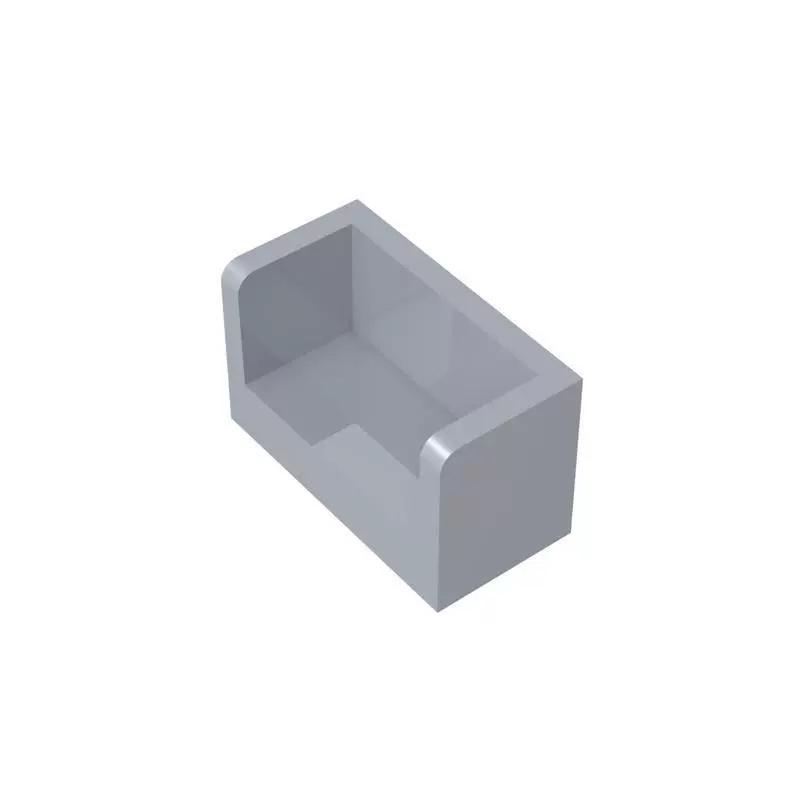 10Pcs 23969 Panel 1X2X1 Rounded Corner 2Sides Building Blocks MOC Accessories Compatible with Brick Children Toys