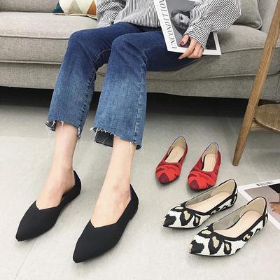 "2023 Women's Princess Pointed Woven Slip-On Shoes - Soft, Comfortable, Large Size Casual Flats"