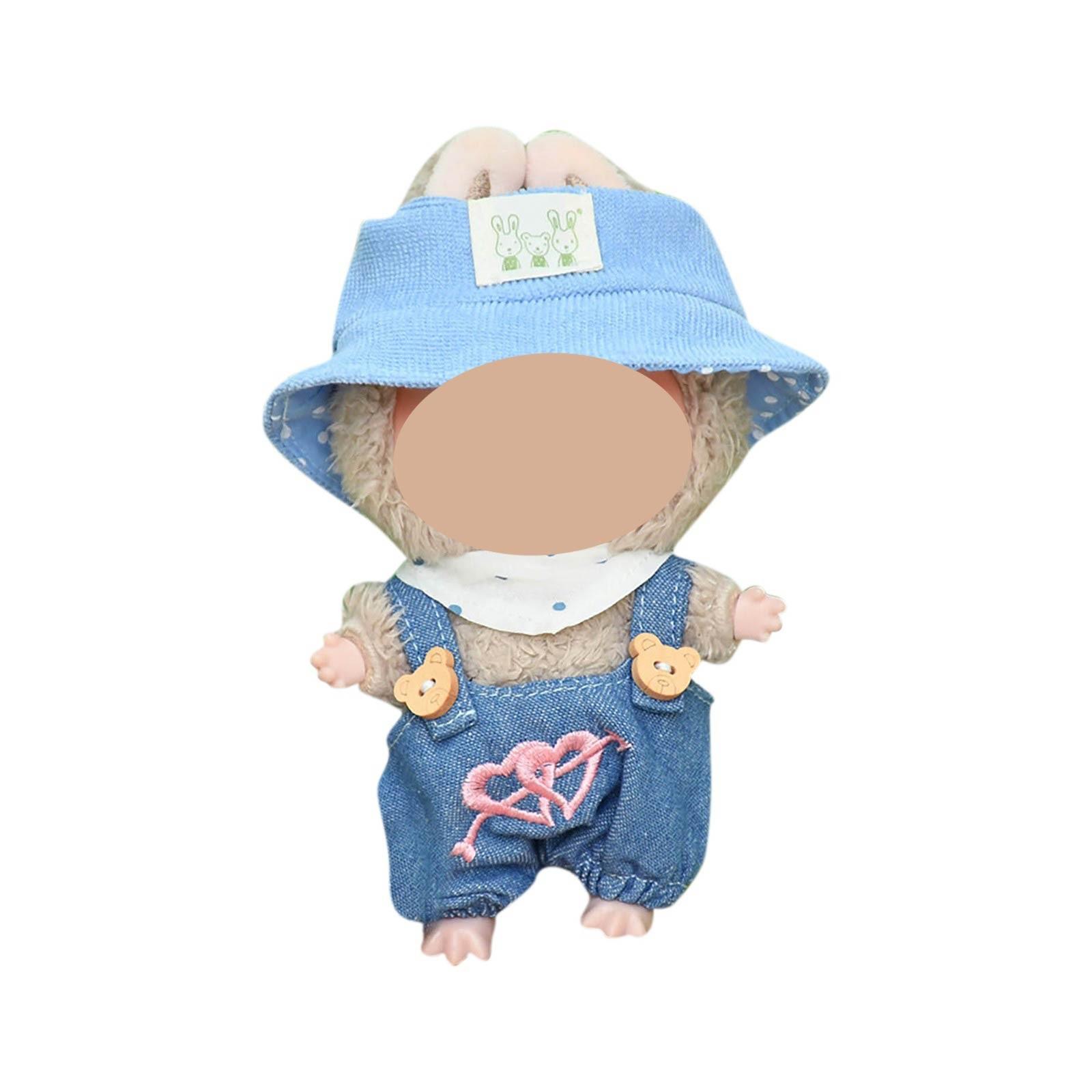 

Забавная одежда для кукол, плюшевые игрушки в стиле аниме и милые аксессуары,милые куклы одежда One Size синий