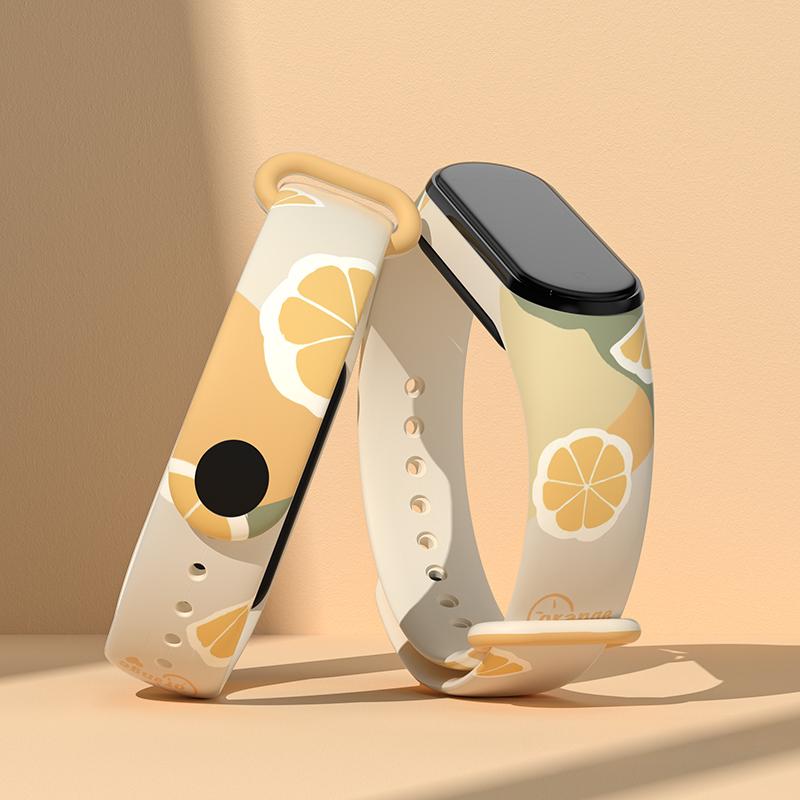 Ремешок для часов Xiaomi Mi Band 7 6 5 4 3 браслет силиконовый браслет MiBand 3 4 Band6 Band7 SmartWatch Accesso Mi Band 7 6 5 жёлтый