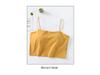 White Summer Women's Camisole with Built-in Bra and Beautiful Back Design
