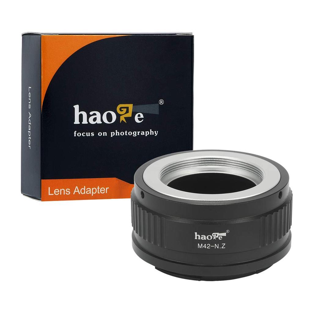Haoge Manual Lens Mount Adapter 42mm for M42 Mount Lens To Nikon Z Mount Mirrorless Cameras Like Z7 Z6ii, Z7ii, Z6,