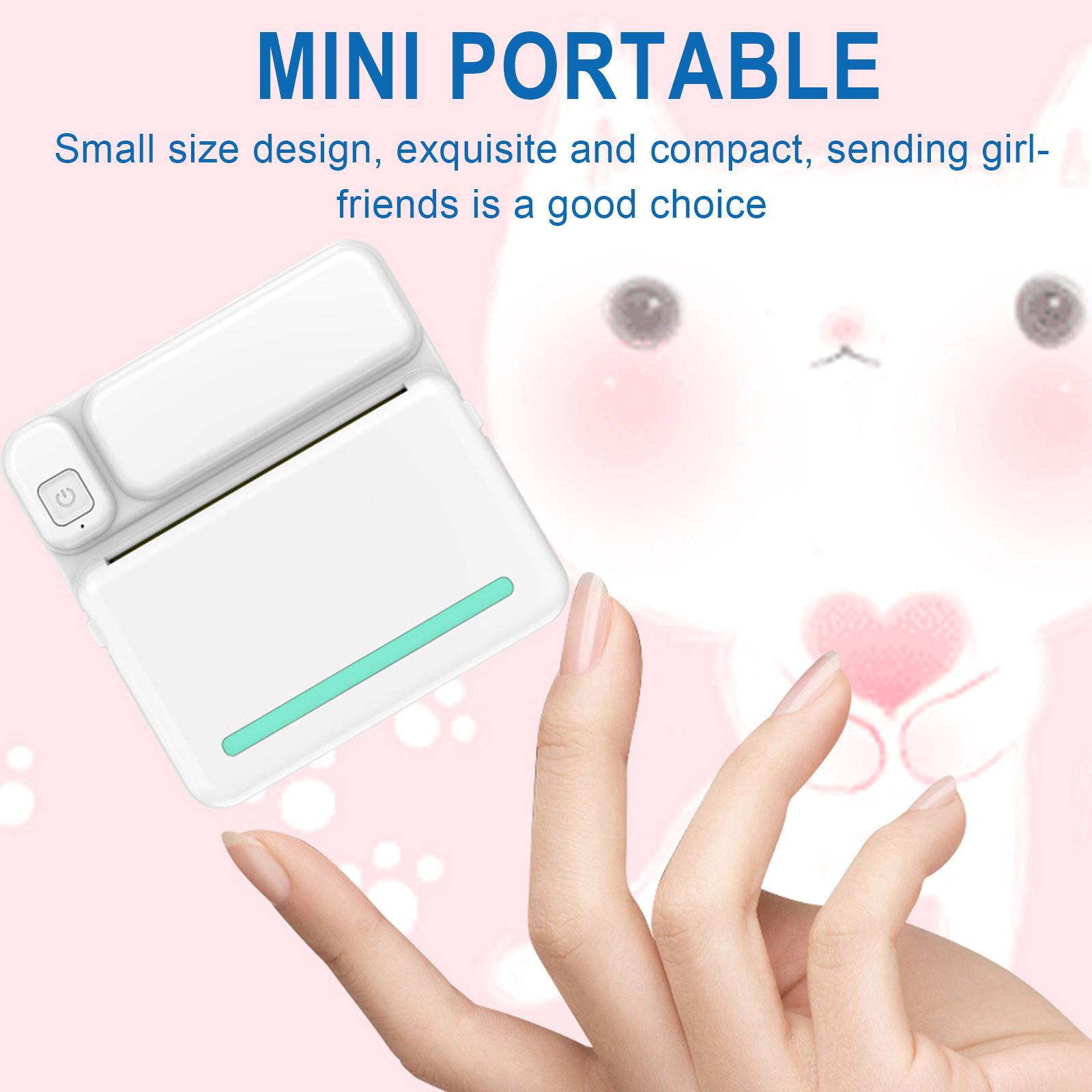 

Термальний портативний Bluetooth-принтер 57 мм міні-бездротовий POS термопринтер фотопринтер для мобільного телефону Android IOS One Size синій