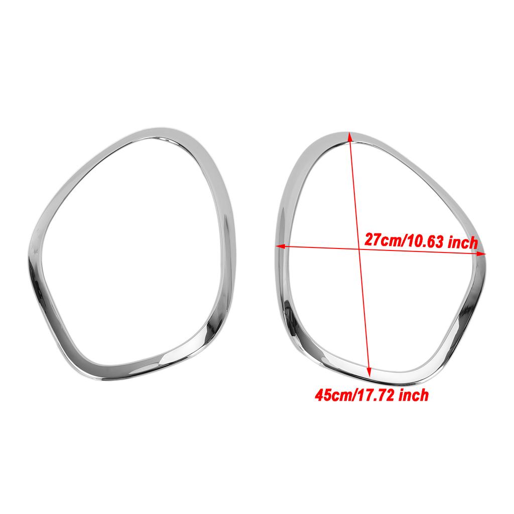 2X Chrome Headlight Trim Ring Bezels For Mini Cooper R60 Countryman 2011-2016