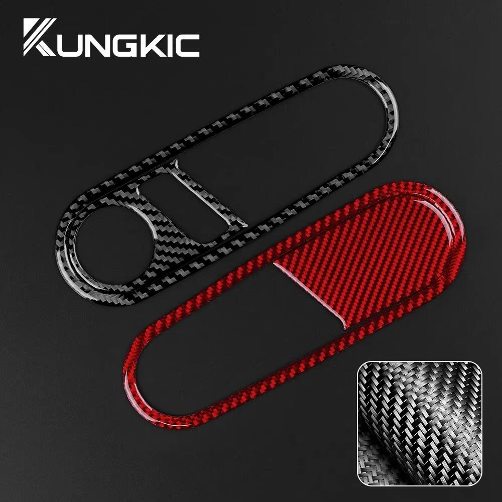 For Volkswagen Beetle 2012 2013 2014 2015 2016 2018 2019 Real Soft Carbon Fiber Inner Door Handle Sticker LHD RHD Accessories