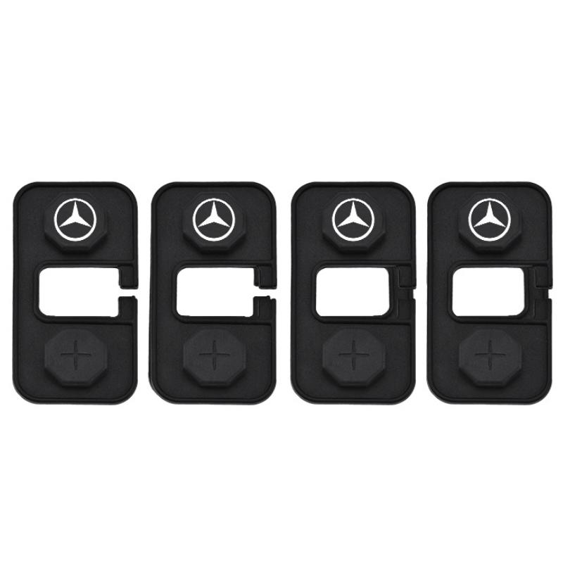 4pcs Car sticker For Mercedes-Benz A B C E G S V Class GLA GLC GLE Car Door Lock screw protective Silicone Case Anti-Collision ZF8