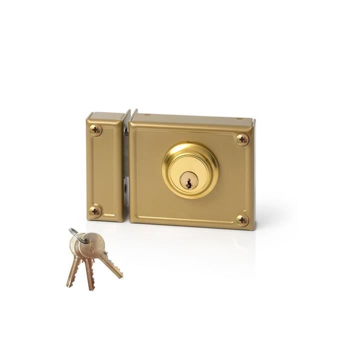Serrure De Jante Seulement Clé Gauche Jis 11-10i Jis - GENERIQUE - Blanc - A clé - En applique