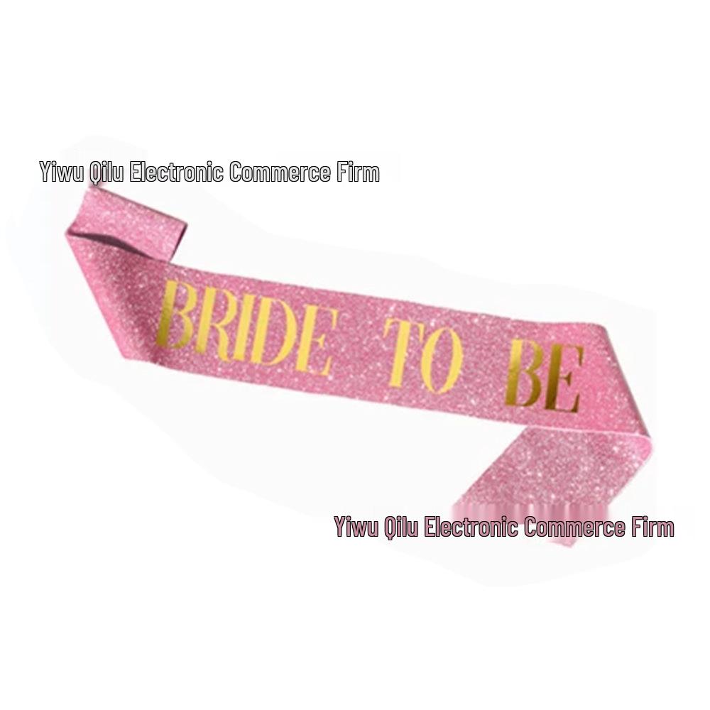 Bachelorette Party Bride-to-Be Glitter Shoulder Sash BRIDE TO BE