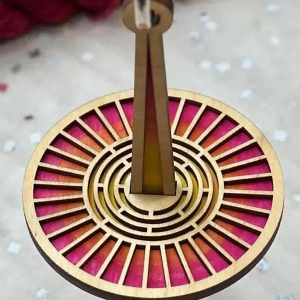 5Pcs Tragbare Handgelenk Garn Halter Für Stricken Häkeln Garn Holz Schüssel Organizer Handwerk Und Stickerei Zubehör Nähen Liefert
