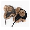Faux Fur Leather Hat Men Women Winter Warm Ear Protection Cycling Outdoor Cap