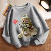 Children's Fashion LBB Hoodies, Round-neck Long-sleeved Hoodies for Boys and Girls  Spring and Autumn