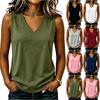 Γυναικείο Αμάνικο Μπλουζάκι V-Neck Casual Καλοκαιρινό Πουκάμισο Ελαφρύ Μαλακό Ύφασμα Άνετη Εφαρμογή Χαλαρό Στυλ