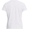Under Armour Movement Logo Round Neck Breathable Short Sleeve T-Shirt Women T-Shirts White Metallic-Silver 6000217-100