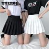 Faltenrock Frauen Hohe Taille Sexy Miniröcke Tennisrock Mädchen Tanzrock Kawaii Casual Korean Weiß Schwarz Rock