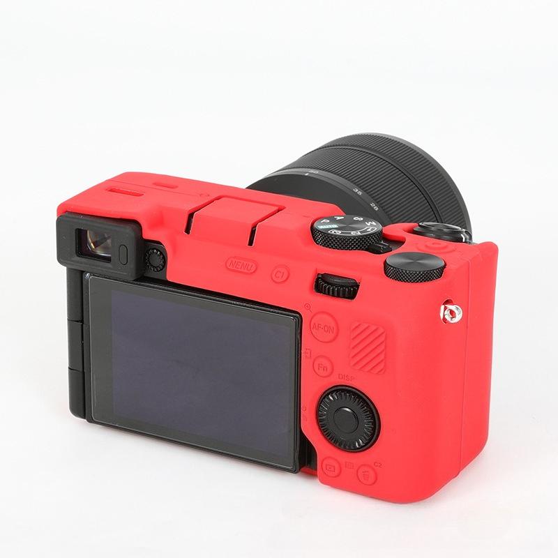 Huse din silicon pentru Sony A7CR și A7CII Genți pentru camere foto pentru A7CR Camere foto mirrorless Huse de protecție anti-cădere pentru camerele foto A7CII