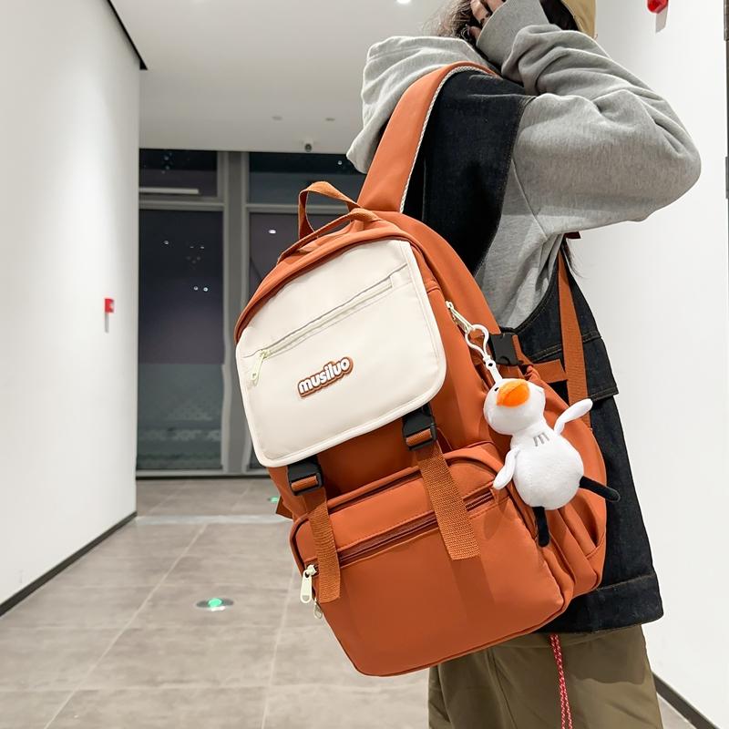 Large Capacity Waterproof Backpack Women's Multifunctional Nylon Backpack Unisex Student Schoolbag